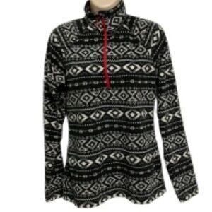 Sale 3/15 Eddie Bauer Black and White Geometric Fleece